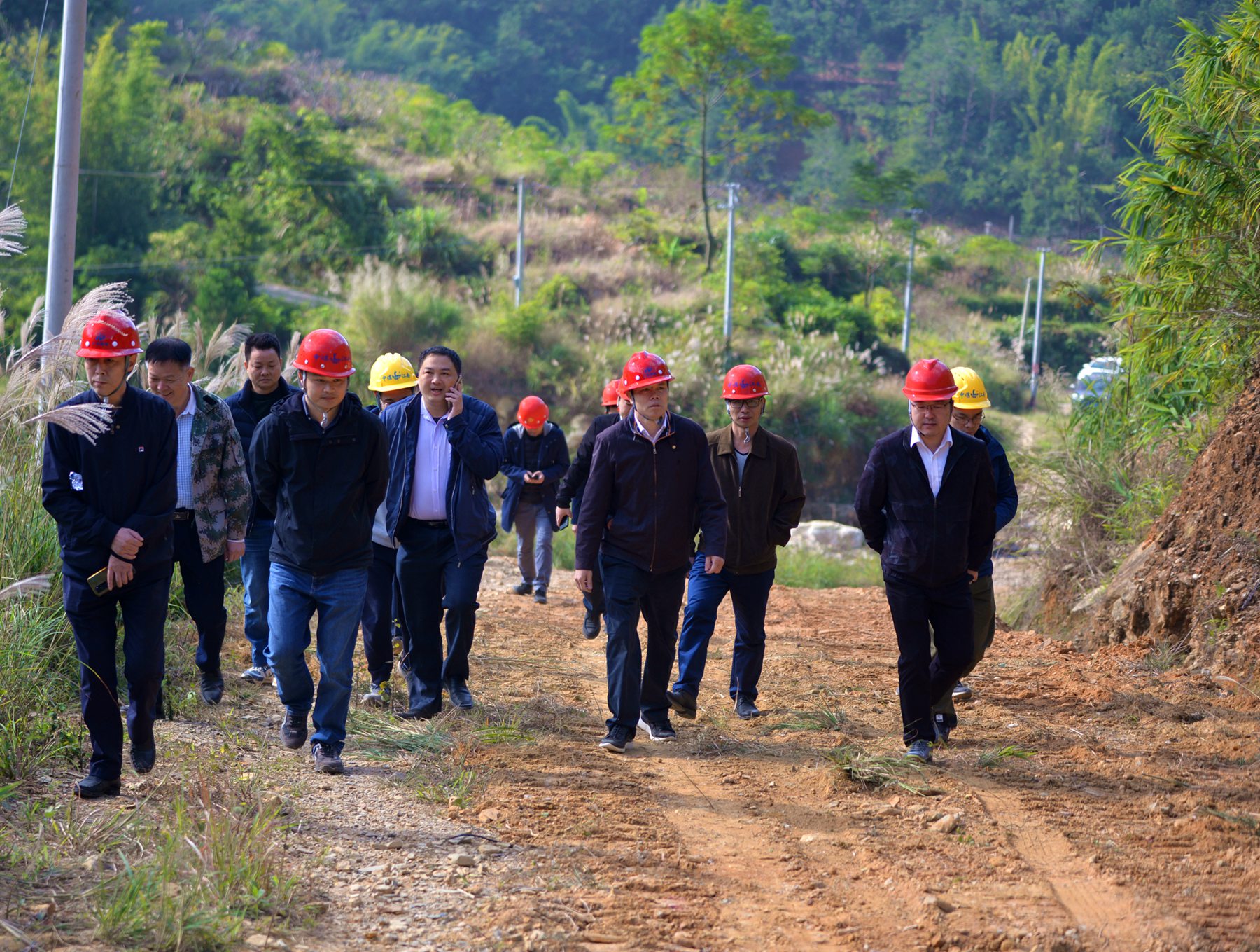 圖片4  劉金森帶隊到信宜渤秋公路生態(tài)修復工程項目檢查.jpg